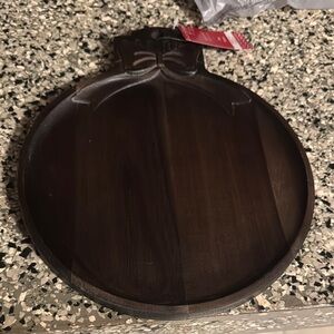 Dark Wood bow Serving Tray